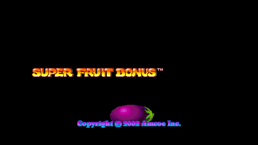 Super Fruit Bonus (Version 2.5R, set 1) Title Screen